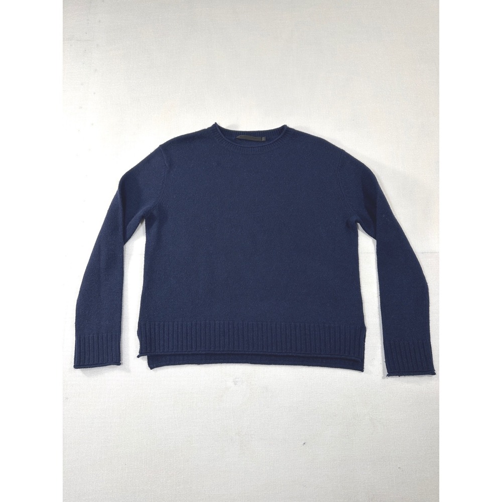 Jenni‎ Kayne Navy Blue Wool Cashmere Blend Crewneck Sweater XS - Picture 2 of 9